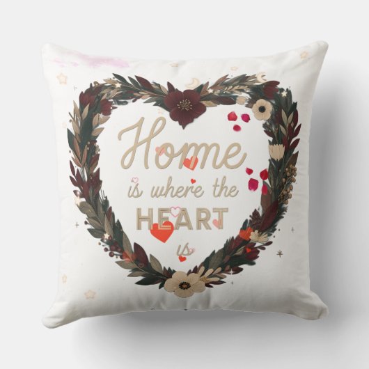 Homeはハート クッション (裏面)
