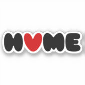 Homeはハート シール (正面)