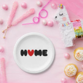 Homeはハート ペーパープレート (パーティー)
