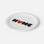 Homeはハート ペーパープレート (アングル)