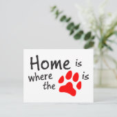 Homeはページの印刷が白はがき ポストカード (スタンド正面)