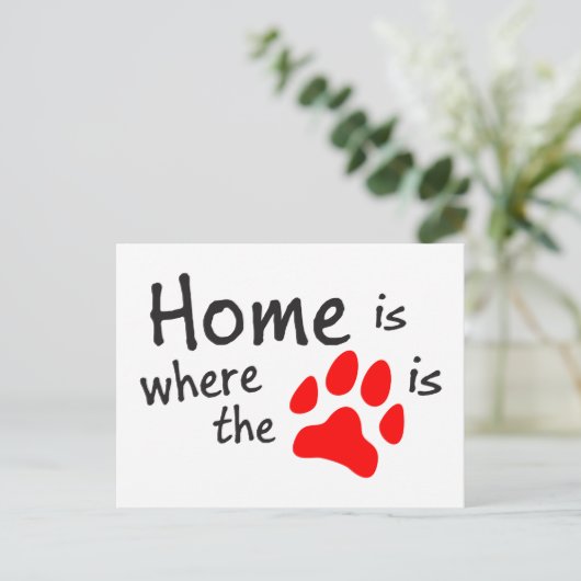 Homeはページの印刷が白はがき ポストカード (スタンド正面)