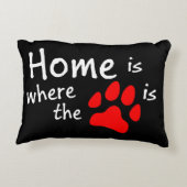 Homeは前部印刷の場所 アクセントクッション (裏面)