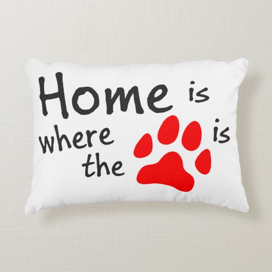 Homeは前部印刷の場所 アクセントクッション (正面)