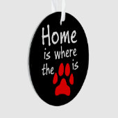 Homeは前部印刷の場所 オーナメント (正面)