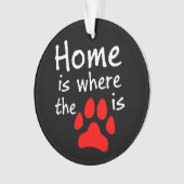 Homeは前部印刷の場所 オーナメント (正面)