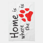 Homeは前部印刷の場所 キッチンタオル (縦)