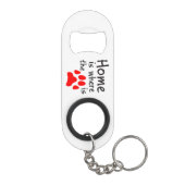 Homeは前部印刷の場所 キーホルダー栓抜き (裏面)