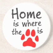 Homeは前部印刷の場所 コースター (正面)