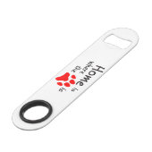 Homeは前部印刷の場所 スピード栓抜き (裏面アングル)