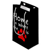 Homeは前部印刷の場所 スモールペーパーバッグ (正面アングル)