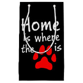 Homeは前部印刷の場所 スモールペーパーバッグ (正面)