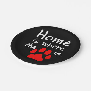 Homeは前部印刷の場所 ペーパープレート