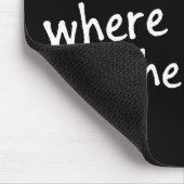 Homeは前部印刷の場所 マウスパッド (コーナー)