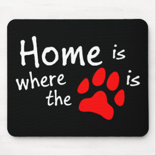 Homeは前部印刷の場所 マウスパッド