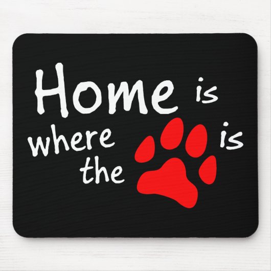 Homeは前部印刷の場所 マウスパッド (正面)