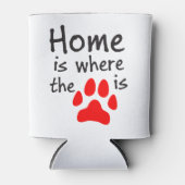 Homeは前部印刷の場所 缶クーラー (正面)