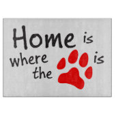 Homeは手のプリントがCutting Boardである場所 カッティングボード (正面)