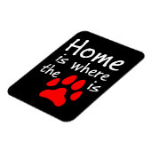 Homeは手の印刷がブラックマグネットである場所 マグネット (左側)