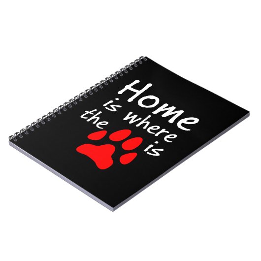 Homeは手の印刷がBlack Notebookである場所 ノートブック (左側)