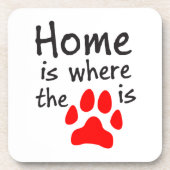 Homeは手の印刷がCoasterである場所 コースター (正面)