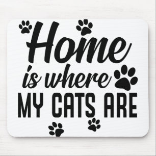 Homeは猫たちの居場所 マウスパッド