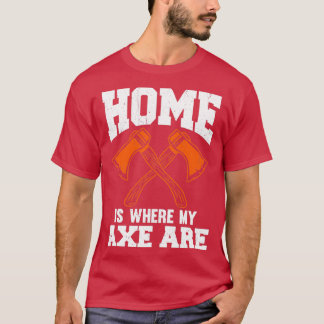 Homeは私のAxがTクラシックシャツの場所 Tシャツ