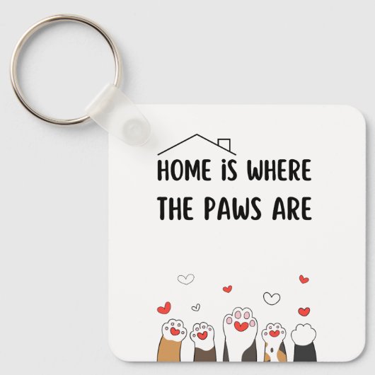 Homeは足が可愛いおもしろいところ キーホルダー (正面)