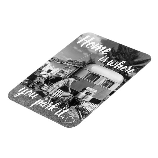 Homeは、Itヴィンテージ旅行トレーラーを駐車する場所 マグネット (左側)