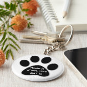 HomeはCATがキーリング キーホルダー (側面)