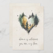 HomeはHappy Valentine's シーズンカード (正面/裏面)