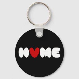 HomeはKeychainのハート キーホルダー