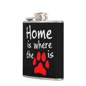 Homeはpaw printがスキットル フラスク (左)