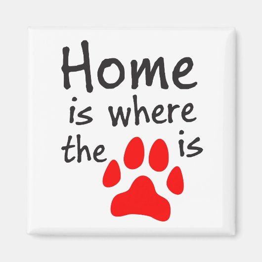 Homeはpaw printがSqaure Magnetである場所 マグネット (正面)