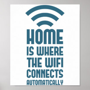HomeはWIFIが自動的に接続する場所 ポスター