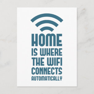 HomeはWIFIが自動的に接続する場所 ポストカード