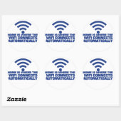 Homeはwifiが自動的に接続する場所 ラウンドシール (シート)
