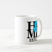 HOMEカラオアハワイブルーハイビスカス11oz コーヒーマグカップ (正面右)