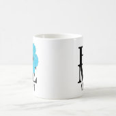HOMEカラオアハワイブルーハイビスカス11oz コーヒーマグカップ (中央)
