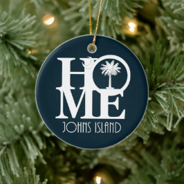 HOMEジョンズアイランドサウスカロライナ セラミックオーナメント