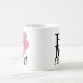 HOMEセバスチャンピンクハイビスカス11oz コーヒーマグカップ (中央)