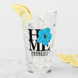 HOMEナナクリハワイブルーハイビスカス タンブラーグラス