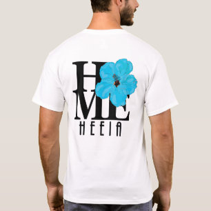 HOMEヘエイアブルーハイビスカス(バックプリント) Tシャツ