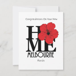 HOMEメルボルンフロリダ – ニューホーム ノートカード