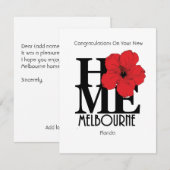 HOMEメルボルンフロリダ – ニューホーム ノートカード (正面/裏面)