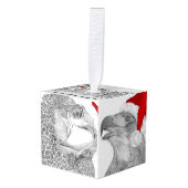 HOME私たちの家族の木の物語SWFLイーグルズ キューブオーナメント (正面アングル)