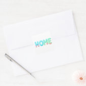 HOME グロッシー パステル オーシャンワード スクエアシール (封筒)
