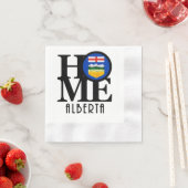 HOME Alberta Canada 縁ありカクテルナプキン (インサイチュ)