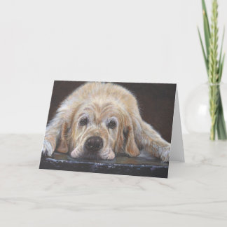 Home Alone Golden Retriever Greeting Card カード
