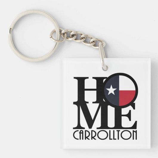 HOME and LOVE Carrolltonテキサス州 キーホルダー (正面)